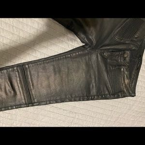 Black coated denim jeans